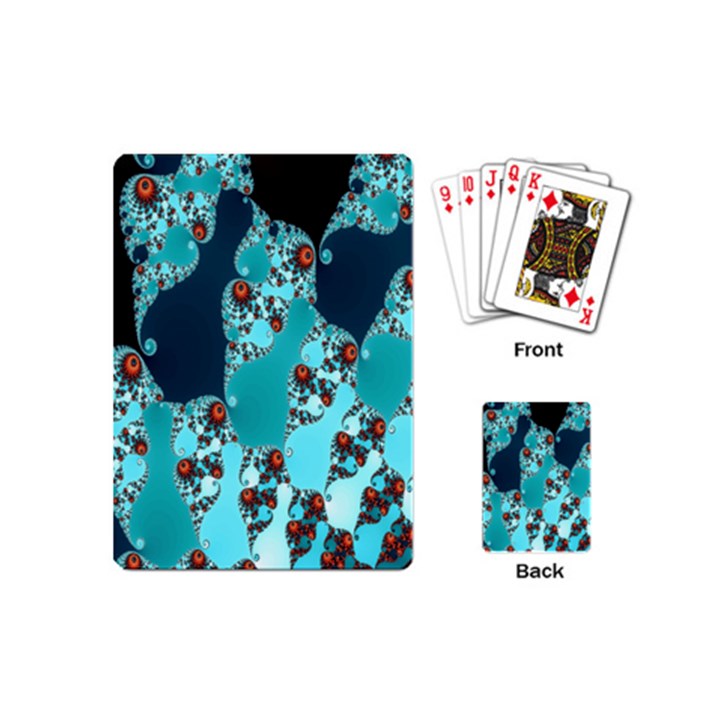 Decorative Fractal Background Playing Cards (Mini) 