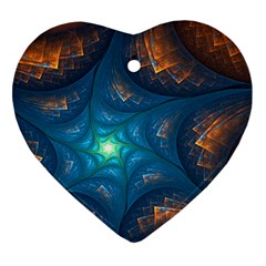 Fractal Star Ornament (heart) by Simbadda