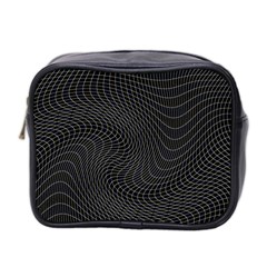 Distorted Net Pattern Mini Toiletries Bag 2-side by Simbadda