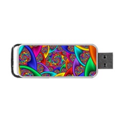 Color Spiral Portable Usb Flash (one Side) by Simbadda