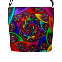 Color Spiral Flap Messenger Bag (l) 