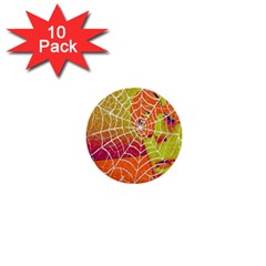 Orange Guy Spider Web 1  Mini Buttons (10 Pack) 