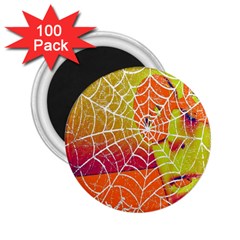 Orange Guy Spider Web 2 25  Magnets (100 Pack)  by Simbadda