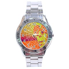 Orange Guy Spider Web Stainless Steel Analogue Watch by Simbadda