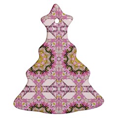 Floral Pattern Seamless Wallpaper Ornament (christmas Tree)  by Simbadda