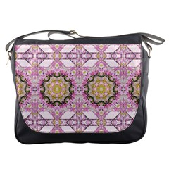 Floral Pattern Seamless Wallpaper Messenger Bags by Simbadda