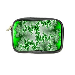 Green Fractal Background Coin Purse by Simbadda