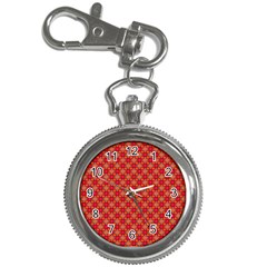 Abstract Seamless Floral Pattern Key Chain Watches by Simbadda