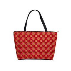 Abstract Seamless Floral Pattern Shoulder Handbags by Simbadda