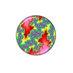 Colored Fractal Background Hat Clip Ball Marker by Simbadda