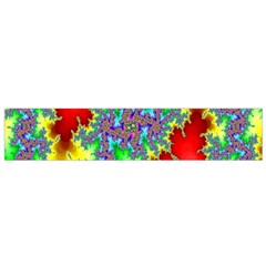 Colored Fractal Background Flano Scarf (small) by Simbadda