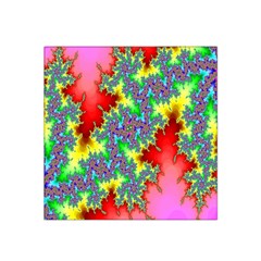 Colored Fractal Background Satin Bandana Scarf