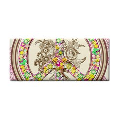 Peace Logo Floral Pattern Cosmetic Storage Cases by Simbadda