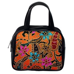 Colorful The Beautiful Of Art Indonesian Batik Pattern Classic Handbags (one Side) by Simbadda