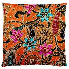Colorful The Beautiful Of Art Indonesian Batik Pattern Standard Flano Cushion Case (two Sides) by Simbadda