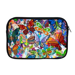 Color Butterfly Texture Apple Macbook Pro 17  Zipper Case by Simbadda