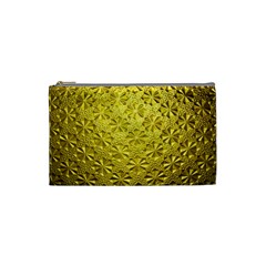 Patterns Gold Textures Cosmetic Bag (small)  by Simbadda