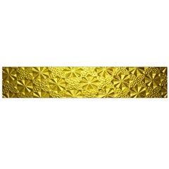 Patterns Gold Textures Flano Scarf (large) by Simbadda