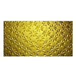 Patterns Gold Textures Satin Shawl Front