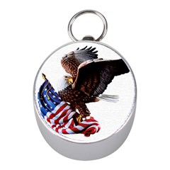 Independence Day United States Mini Silver Compasses by Simbadda