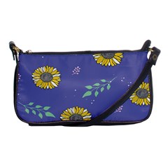 Floral Flower Rose Sunflower Star Leaf Pink Green Blue Yelllow Shoulder Clutch Bags