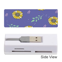 Floral Flower Rose Sunflower Star Leaf Pink Green Blue Yelllow Memory Card Reader (stick)  by Alisyart