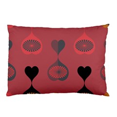 Heart Love Fan Circle Pink Blue Black Orange Pillow Case