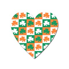 Ireland Leaf Vegetables Green Orange White Heart Magnet by Alisyart