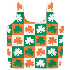 Ireland Leaf Vegetables Green Orange White Full Print Recycle Bags (l)  by Alisyart