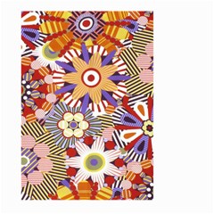 Flower Floral Sunflower Rainbow Frame Large Garden Flag (two Sides) by Alisyart