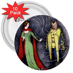 Beauty And The Beast 3  Buttons (10 Pack)  by athenastemple