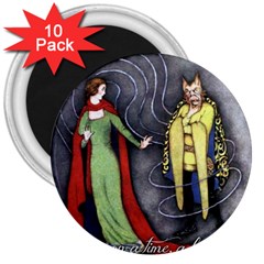 Beauty And The Beast 3  Magnets (10 Pack)  by athenastemple