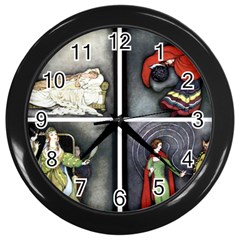 Fairy Tales Wall Clocks (black)