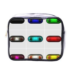 9 Power Button Mini Toiletries Bags by Simbadda