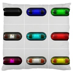 9 Power Button Large Cushion Case (one Side) by Simbadda