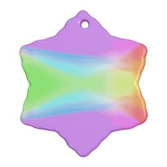 Abstract Background Colorful Snowflake Ornament (two Sides)