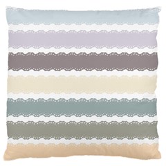 Muted Lace Ribbon Original Grey Purple Pink Wave Standard Flano Cushion Case (Two Sides)