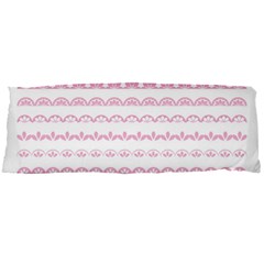 Pink Lace Borders Pink Floral Flower Love Heart Body Pillow Case Dakimakura (two Sides)