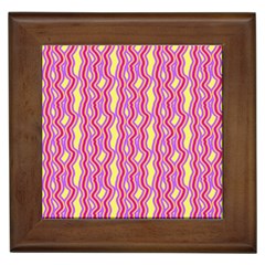 Pink Yelllow Line Light Purple Vertical Framed Tiles