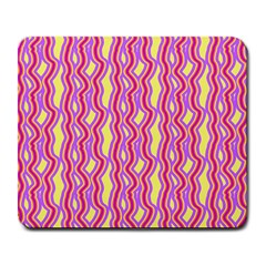 Pink Yelllow Line Light Purple Vertical Large Mousepads by Alisyart