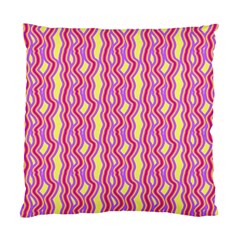 Pink Yelllow Line Light Purple Vertical Standard Cushion Case (two Sides) by Alisyart