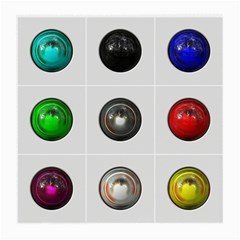 9 Power Buttons Medium Glasses Cloth by Simbadda