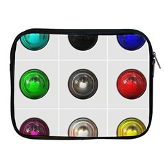 9 Power Buttons Apple Ipad 2/3/4 Zipper Cases by Simbadda