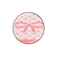 Pink Plaid Circle Hat Clip Ball Marker (10 Pack)