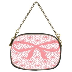 Pink Plaid Circle Chain Purses (one Side) 