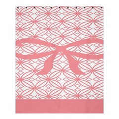 Pink Plaid Circle Shower Curtain 60  X 72  (medium) 