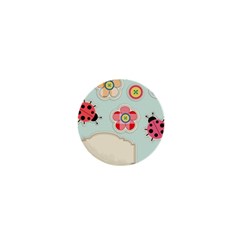 Buttons & Ladybugs Cute 1  Mini Magnets by Simbadda