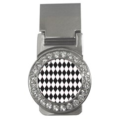 Plaid Triangle Line Wave Chevron Black White Red Beauty Argyle Money Clips (cz) 