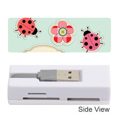 Buttons & Ladybugs Cute Memory Card Reader (stick)  by Simbadda