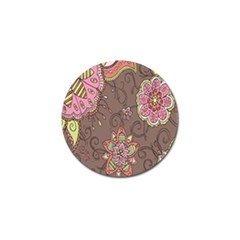 Ice Cream Flower Floral Rose Sunflower Leaf Star Brown Golf Ball Marker (10 Pack) by Alisyart